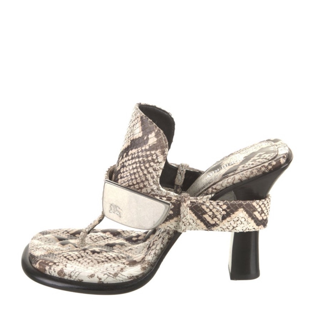 Burberry leather mules